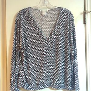 Venus top. Size Large, Navy , Burgundy and Light Blue .